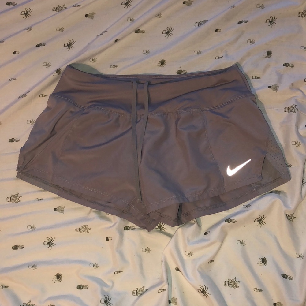 Women’s gray Nike athletic shorts